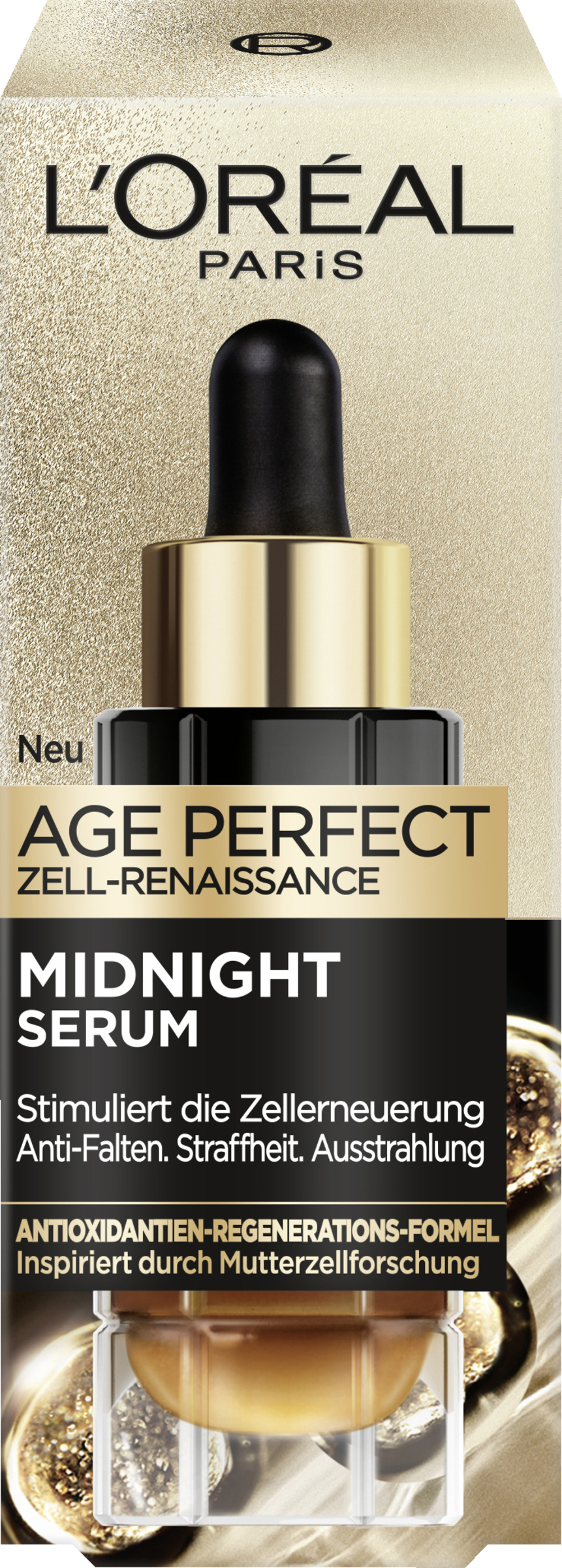 Сыворотка для лица L’Oréal Paris Age Perfect Anti-Falten Serum Zell-Renissance Midnight
Сыворотка для лица L’Oréal Paris Age Perfect Anti-Falten Serum Zell-Renissance Midnight