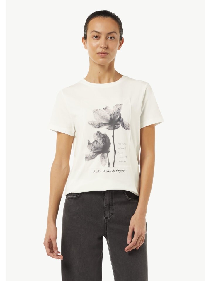 Футболка comma T-Shirt kurzarm, белый 
Футболка comma T-Shirt kurzarm, белый