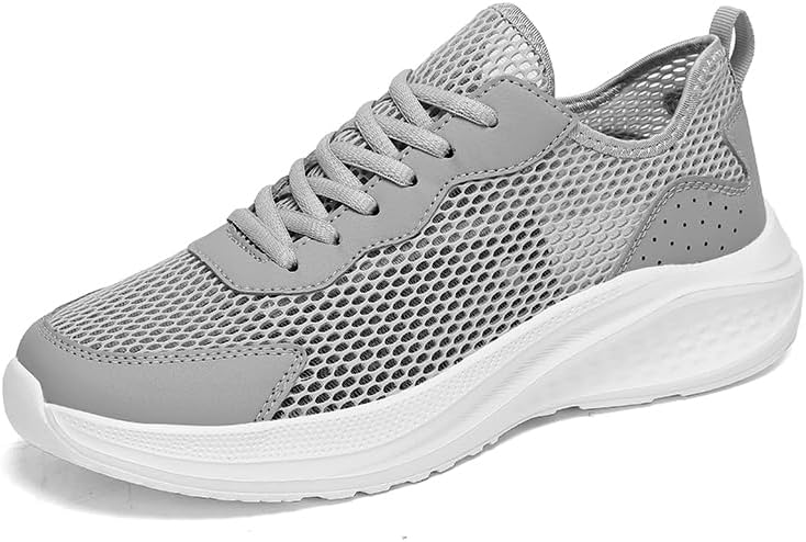 Мужские повседневные кроссовки для бега, дышащая сетка, противоскользящие, с круглым носком, легкие и мягкие на шнуровке, подходят для ежедневных прогулок и покупок Igzbibg, серый
Мужские повседневные кроссовки для бега, дышащая сетка, противоскользящие, с круглым носком, легкие и мягкие на шнуровке, подходят для ежедневных прогулок и покупок Igzbibg, серый