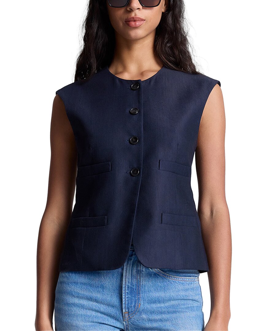 A.L.C. Жилет Georgie, синий 
A.L.C. Жилет Georgie, синий