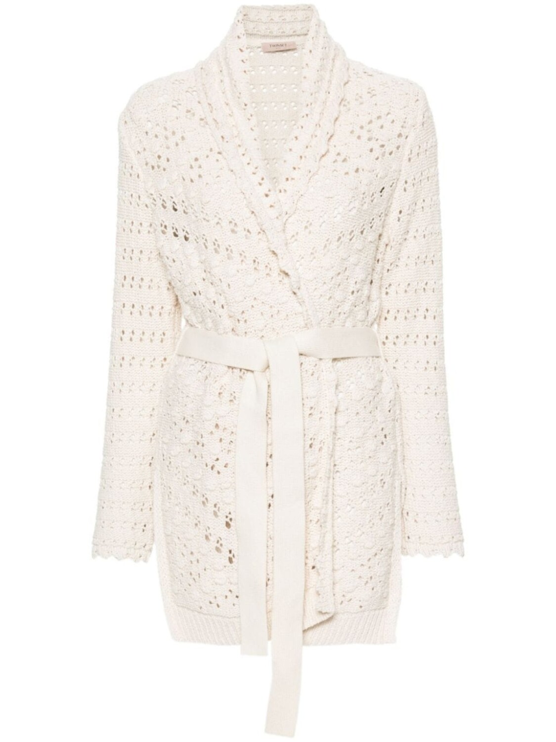 TWINSET кардиган без застежки, серый 
TWINSET кардиган без застежки, серый