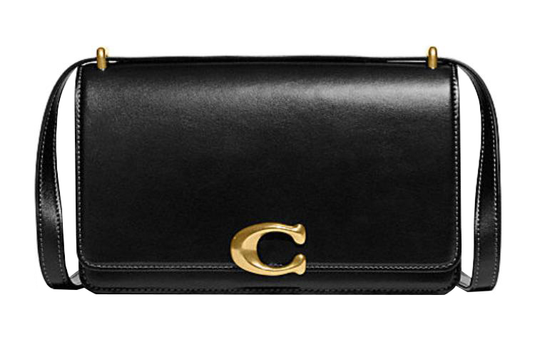 COACH Бандитская кожаная сумка через плечо женская черная 
COACH Бандитская кожаная сумка через плечо женская черная