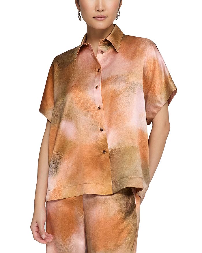 Свободный шелковый топ с рукавом долман Lafayette 148 New York, мультиколор
Свободный шелковый топ с рукавом долман Lafayette 148 New York, мультиколор