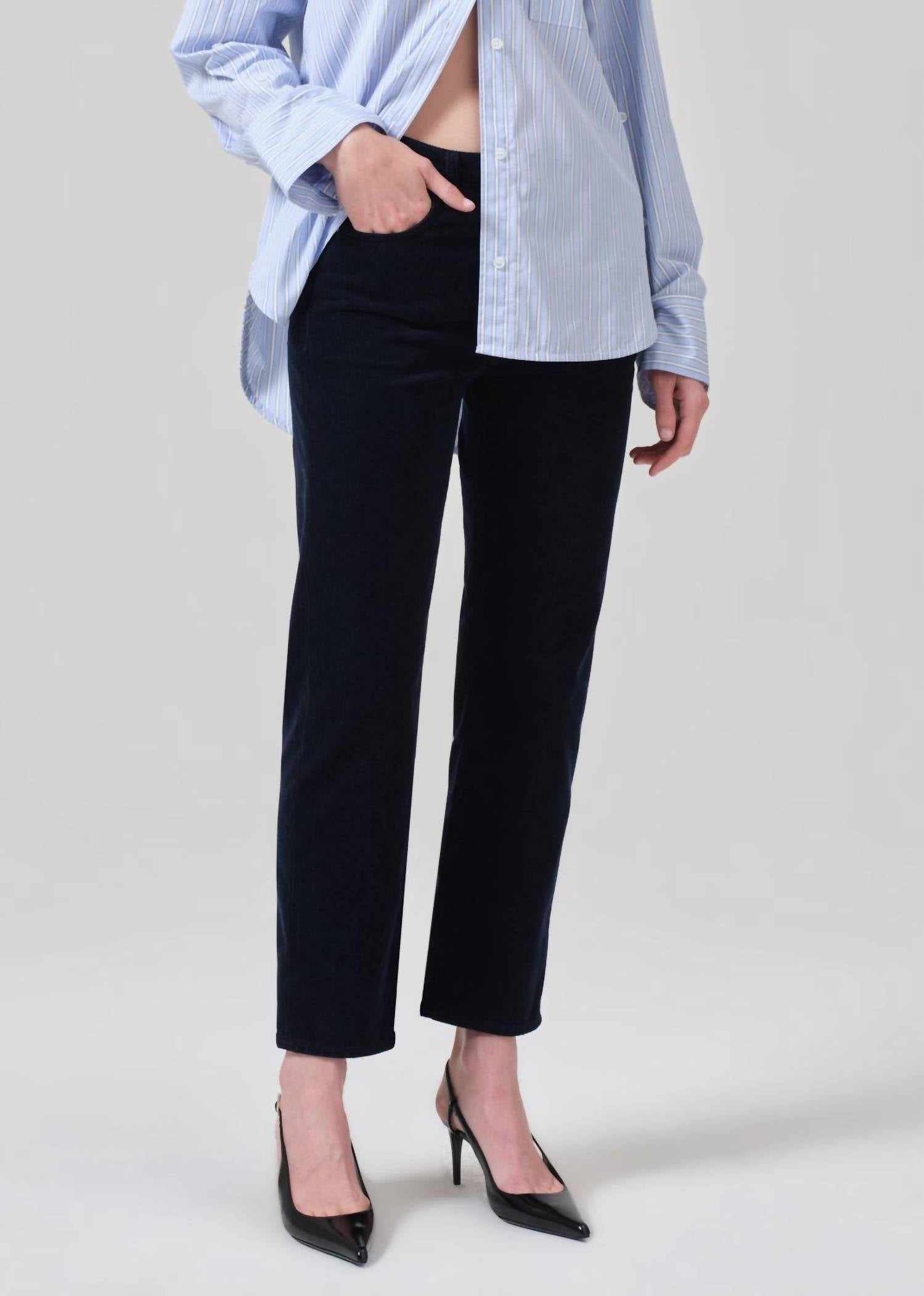 Брюки женские Citizens of Humanity, цвет corduroy navy
Брюки женские Citizens of Humanity, цвет corduroy navy