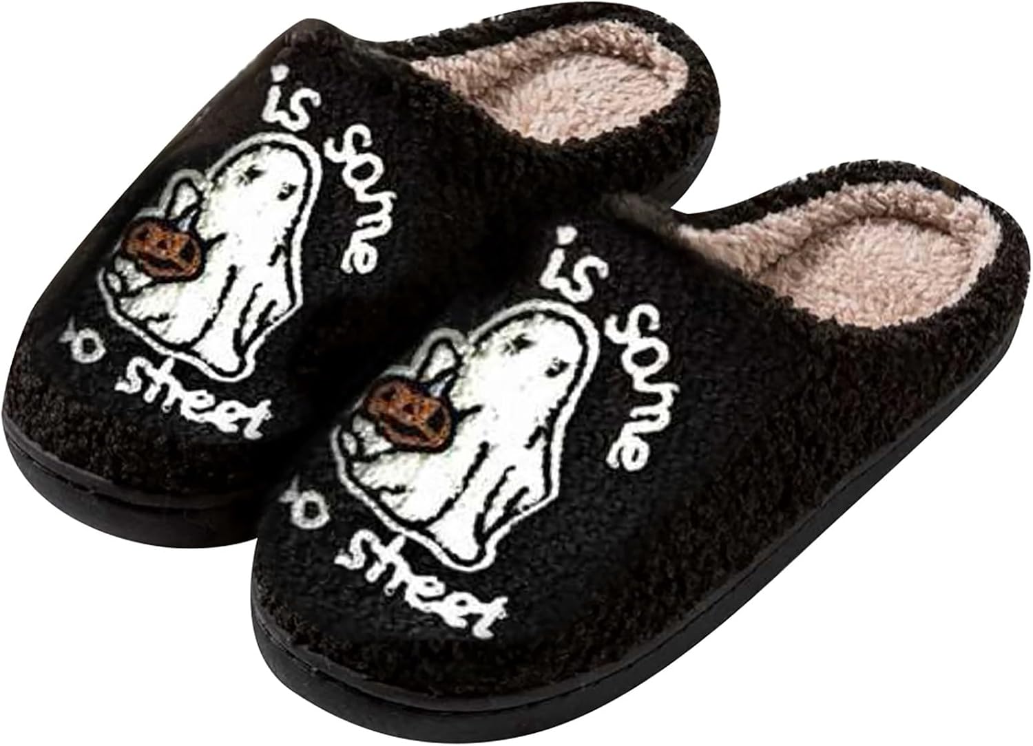 Хэллоуинские тапочки для женщин и мужчин, милые страшные тапочки, праздничные забавные тапочки-призрак для дома, осенние повседневные теплые плюшевые обувь Generic, черный
Хэллоуинские тапочки для женщин и мужчин, милые страшные тапочки, праздничные забавные тапочки-призрак для дома, осенние повседневные теплые плюшевые обувь Generic, черный