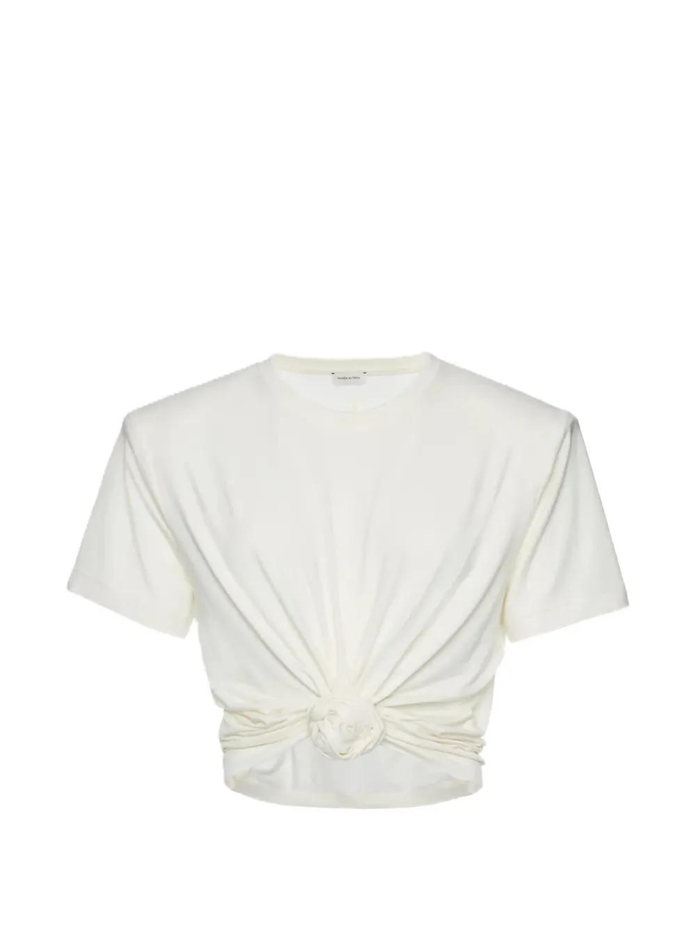 Укороченная футболка с узлом Magda Butrym, белый
Укороченная футболка с узлом Magda Butrym, белый