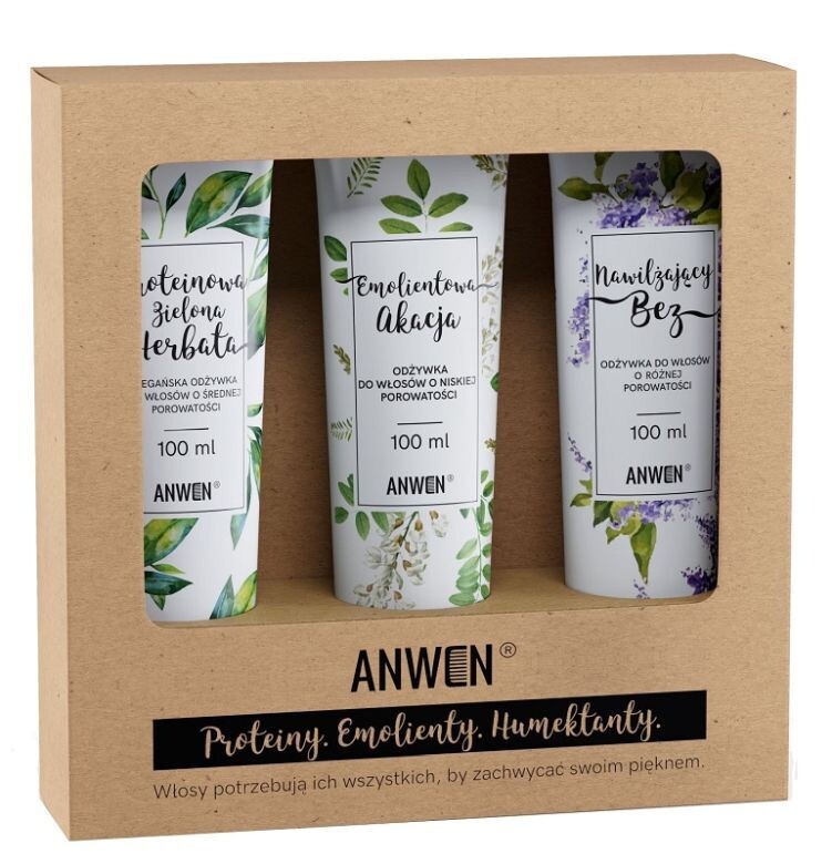 Anwen do Włosów o Niskiej Porowatości набор для ухода, 3 op.
Anwen do Włosów o Niskiej Porowatości набор для ухода, 3 op.