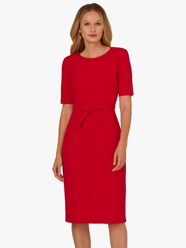 Платье-футляр с поясом на талии Adrianna Papell, Red
Платье-футляр с поясом на талии Adrianna Papell, Red