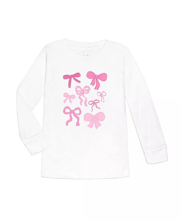 Лонгслив с длинными рукавами и бантом для девочек-малышей Sweet Wink, белый
Лонгслив с длинными рукавами и бантом для девочек-малышей Sweet Wink, белый