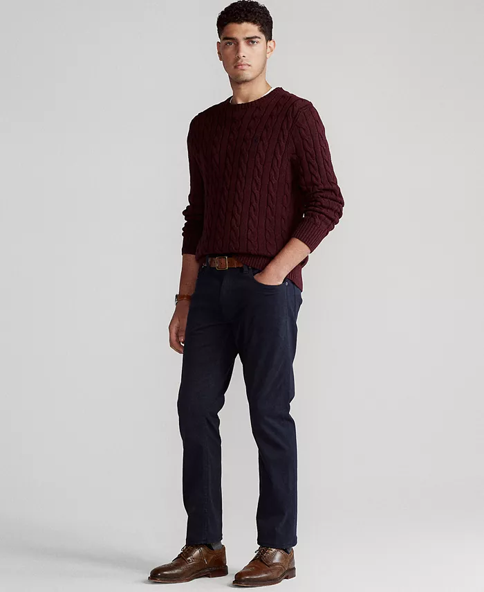 Мужские узкие прямые брюки со стретчем и пятью карманами из сатина Polo Ralph Lauren, синий
Мужские узкие прямые брюки со стретчем и пятью карманами из сатина Polo Ralph Lauren, синий