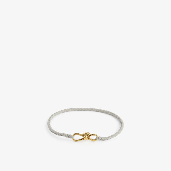 Кожаный ремень с выгравированным логотипом Bottega Veneta, серый 
Кожаный ремень с выгравированным логотипом Bottega Veneta, серый