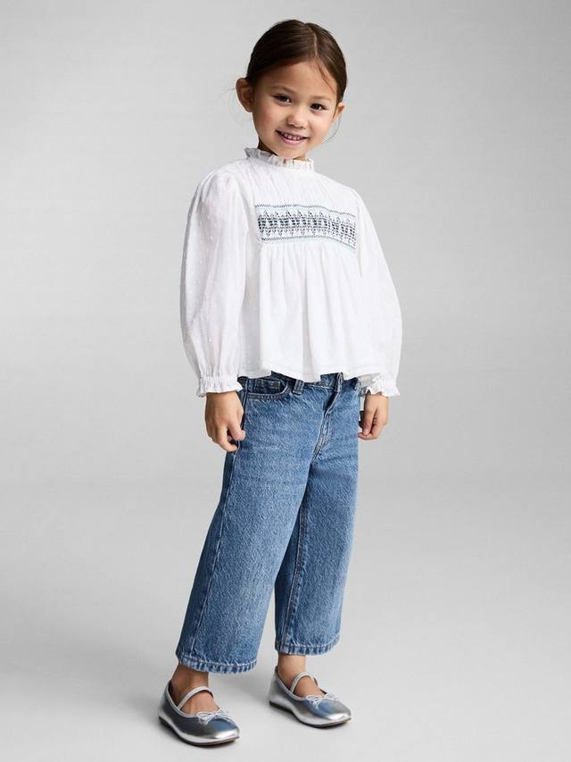 Детские джинсы-кюлоты с широкими штанинами Mango, Open Blue
Детские джинсы-кюлоты с широкими штанинами Mango, Open Blue