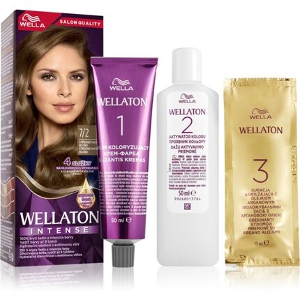 Wella Интенсивная стойкая краска для волос Wellaton с аргановым маслом 7/2 матовый средне-русый - 1 шт.
Wella Интенсивная стойкая краска для волос Wellaton с аргановым маслом 7/2 матовый средне-русый - 1 шт.