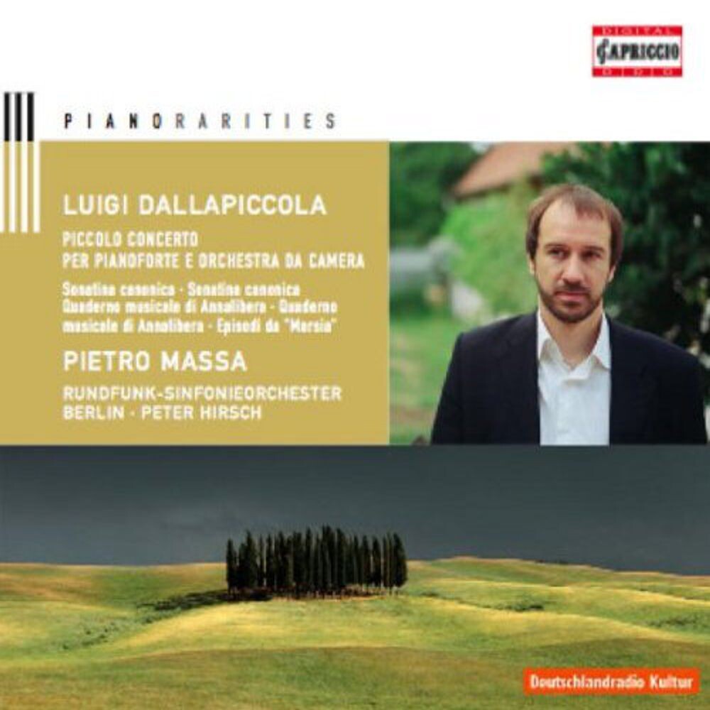 Диск CD Dallapiccola: Piccolo Concerto Per Pianoforte e Orchestra - Luigi Dallapiccola, Peter Hirsch, Pietro Massa, Rundfunk-Sinfonieorchester Berlin
Диск CD Dallapiccola: Piccolo Concerto Per Pianoforte e Orchestra - Luigi Dallapiccola, Peter Hirsch, Pietro Massa, Rundfunk-Sinfonieorchester Berlin