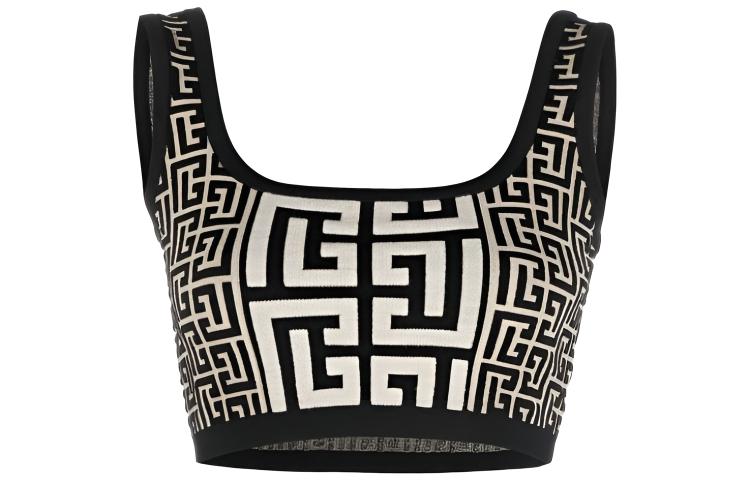 Топ вязаный с логотипом Monogram BALMAIN, черный
Топ вязаный с логотипом Monogram BALMAIN, черный