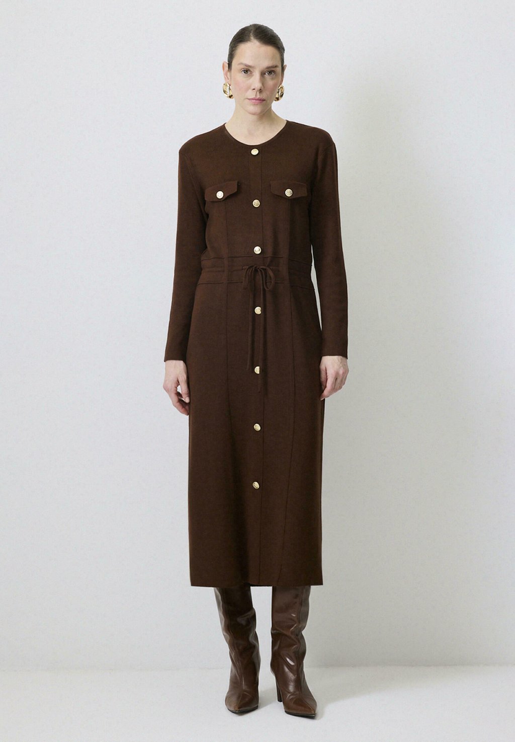 Платье-джемпер BUTTONED Touché Privé, коричневый
Платье-джемпер BUTTONED Touché Privé, коричневый
