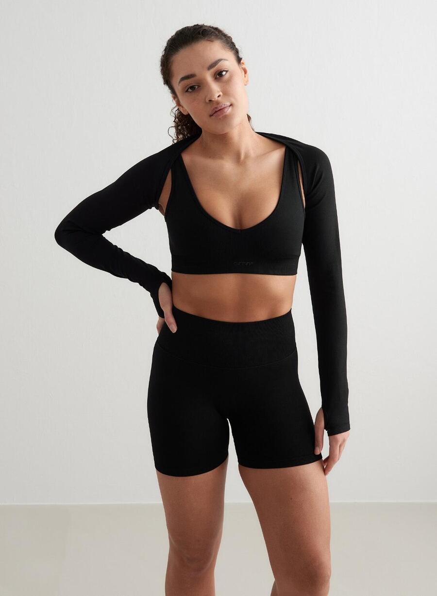 AIM'N Женские мини-шорты для йоги, бесшовные, черные
AIM'N Женские мини-шорты для йоги, бесшовные, черные