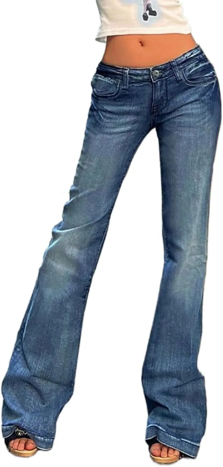 Женские джинсы low rise с потертостями wide leg bootcut в стиле y2k Zivovota
Женские джинсы low rise с потертостями wide leg bootcut в стиле y2k Zivovota