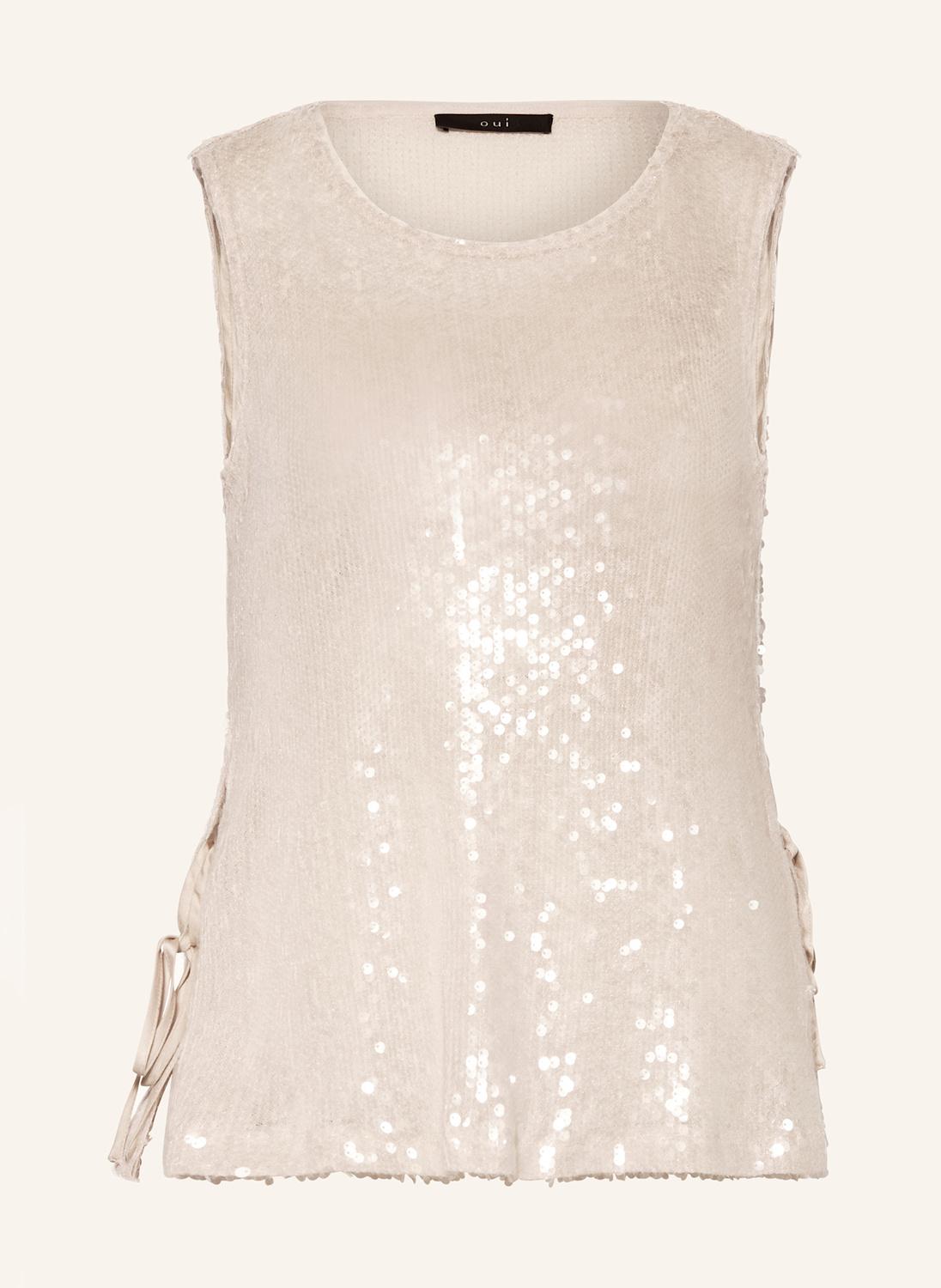 Топ с пайетками Oui, бежевый
Топ с пайетками Oui, бежевый