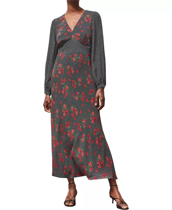 Платье с цветочным и пятнистым принтом Ro&Zo, красный
Платье с цветочным и пятнистым принтом Ro&Zo, красный