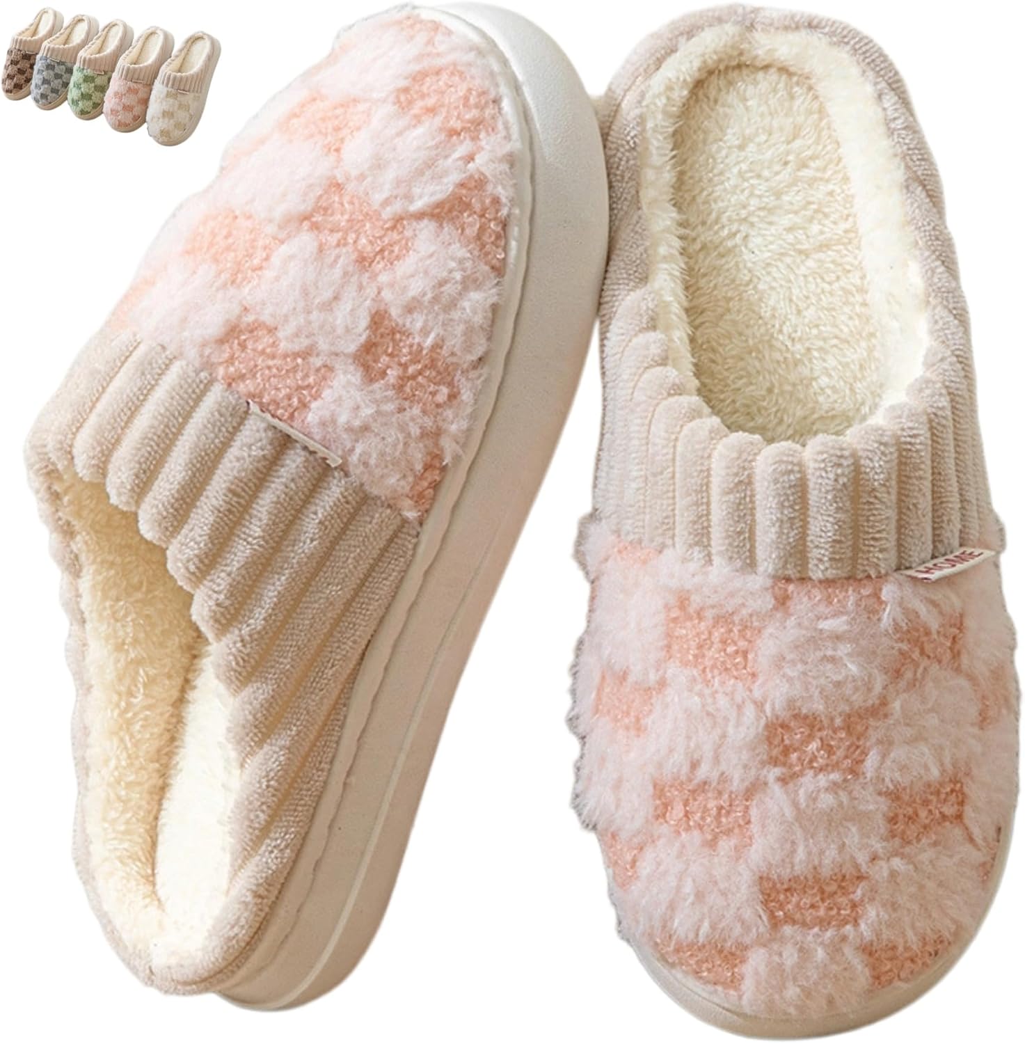 Iwhgrmp Тапочки в клетку для женщин и мужчин, пушистые зимние уютные плюшевые домашние тапочки с теплой уплотненной подошвой, клетчатые хлопковые домашние туфли, надевать легко, розовый
Iwhgrmp Тапочки в клетку для женщин и мужчин, пушистые зимние уютные плюшевые домашние тапочки с теплой уплотненной подошвой, клетчатые хлопковые домашние туфли, надевать легко, розовый