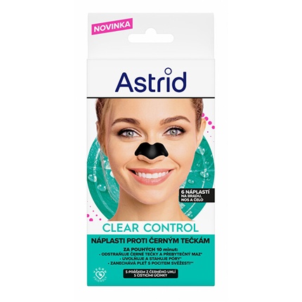 Пластыри Clear Control Blackhead - 6 шт Astrid
Пластыри Clear Control Blackhead - 6 шт Astrid