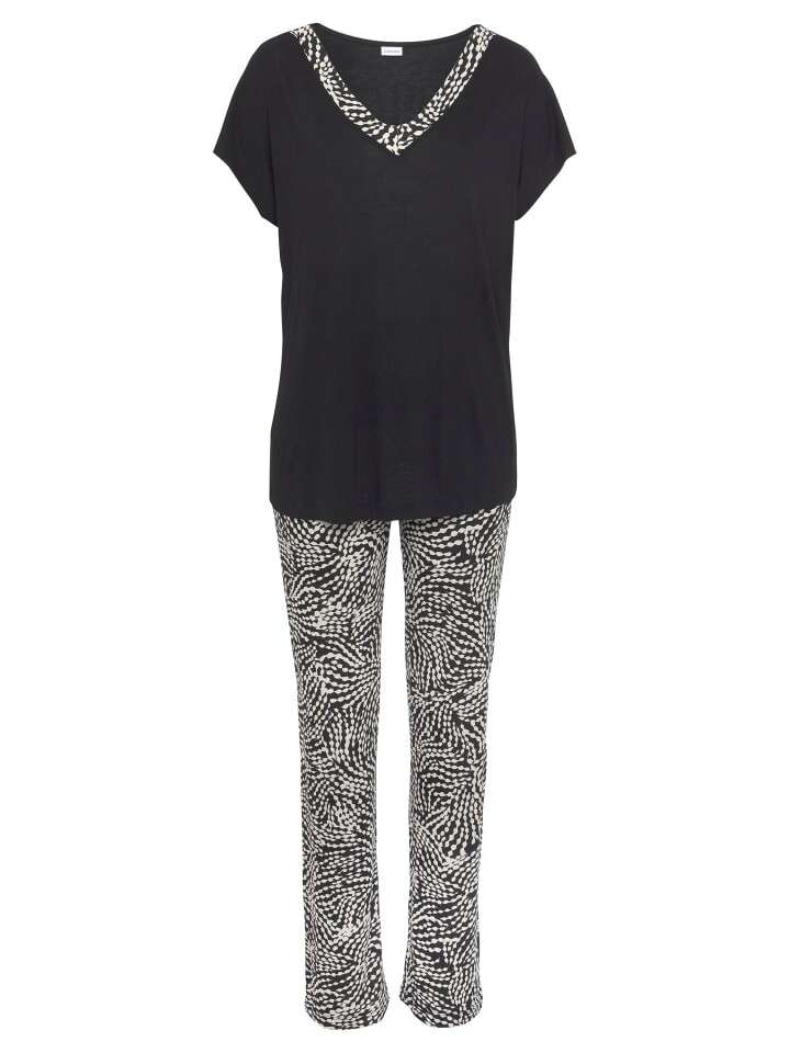 Пижама LASCANA, цвет schwarz-weiß gepunktet
Пижама LASCANA, цвет schwarz-weiß gepunktet