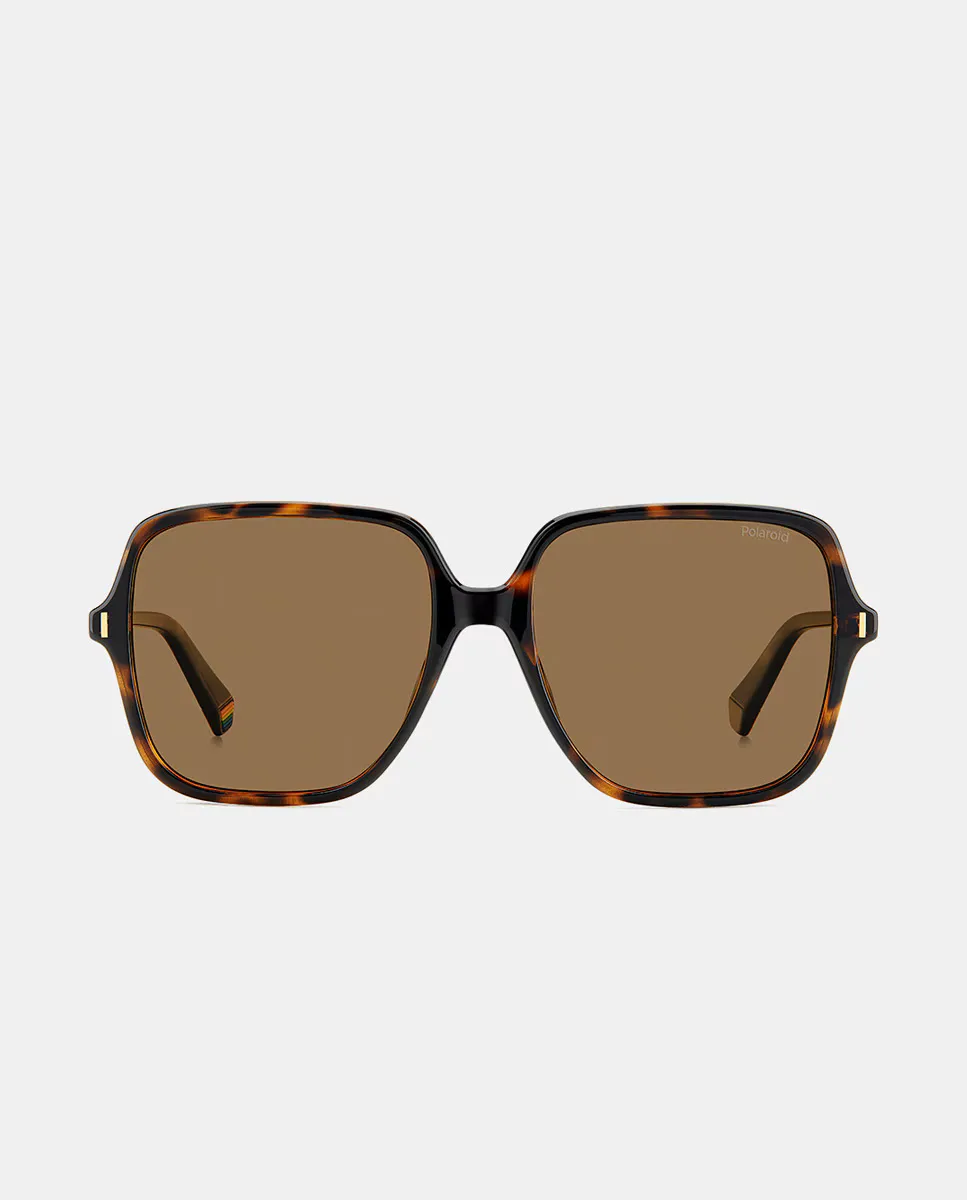 Солнцезащитные очки квадратной формы с инъекцией Polaroid, коричневый 
Солнцезащитные очки квадратной формы с инъекцией Polaroid, коричневый