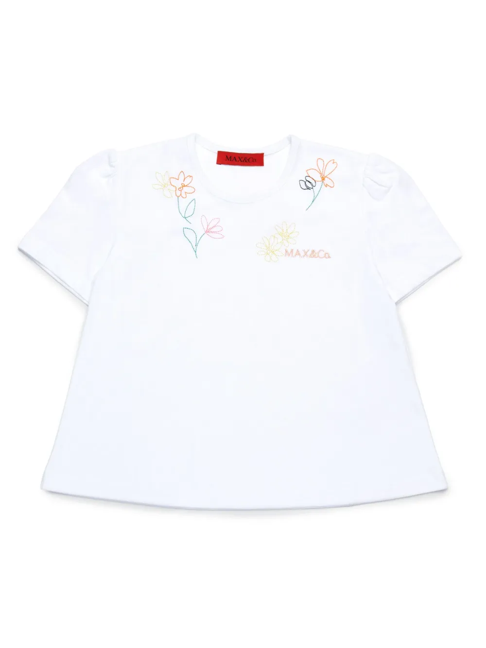Футболка с цветочной вышивкой MAX&Co. Kids, белый
Футболка с цветочной вышивкой MAX&Co. Kids, белый
