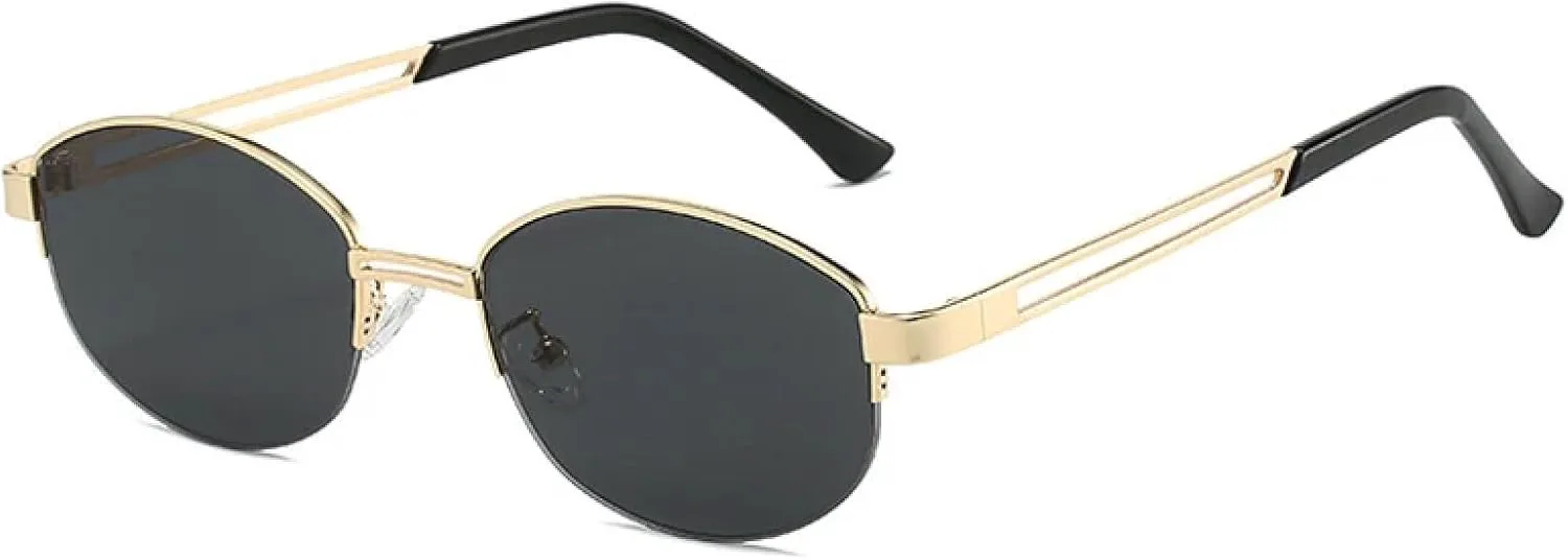 Винтажные металлические овальные женские солнцезащитные очки класса люкс для мужчин, для активного отдыха, защита от УФ-излучения UV400 TOIPASTN, Gold Gray
Винтажные металлические овальные женские солнцезащитные очки класса люкс для мужчин, для активного отдыха, защита от УФ-излучения UV400 TOIPASTN, Gold Gray