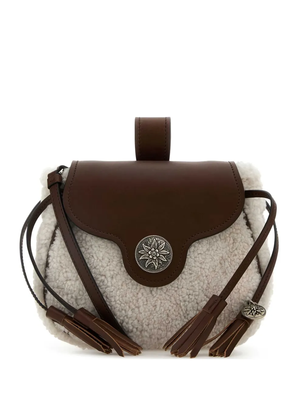 Сумка из овчины с ремнем через плечо Prada, коричневый
Сумка из овчины с ремнем через плечо Prada, коричневый