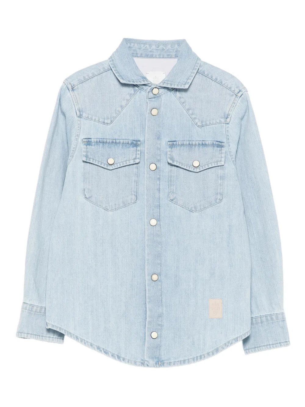 Джинсовая рубашка с нашивкой-логотипом Eleventy Kids, синий
Джинсовая рубашка с нашивкой-логотипом Eleventy Kids, синий