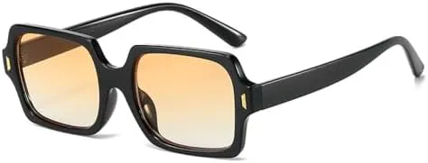 Ретро-квадратные солнцезащитные очки для женщин с защитой от УФ-излучения UV400, модные солнцезащитные очки для мужчин с градиентным покрытием MTZJH, Black Orange
Ретро-квадратные солнцезащитные очки для женщин с защитой от УФ-излучения UV400, модные солнцезащитные очки для мужчин с градиентным покрытием MTZJH, Black Orange