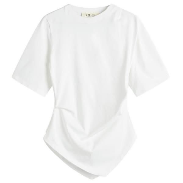 Переосмысленная скрученная футболка Róhe, Optic White
Переосмысленная скрученная футболка Róhe, Optic White