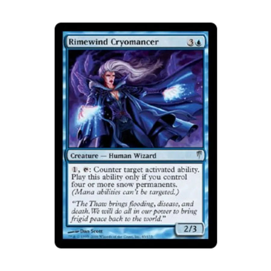 CCG Криомант Ледяного Ветра (U), MTG - Coldsnap
CCG Криомант Ледяного Ветра (U), MTG - Coldsnap