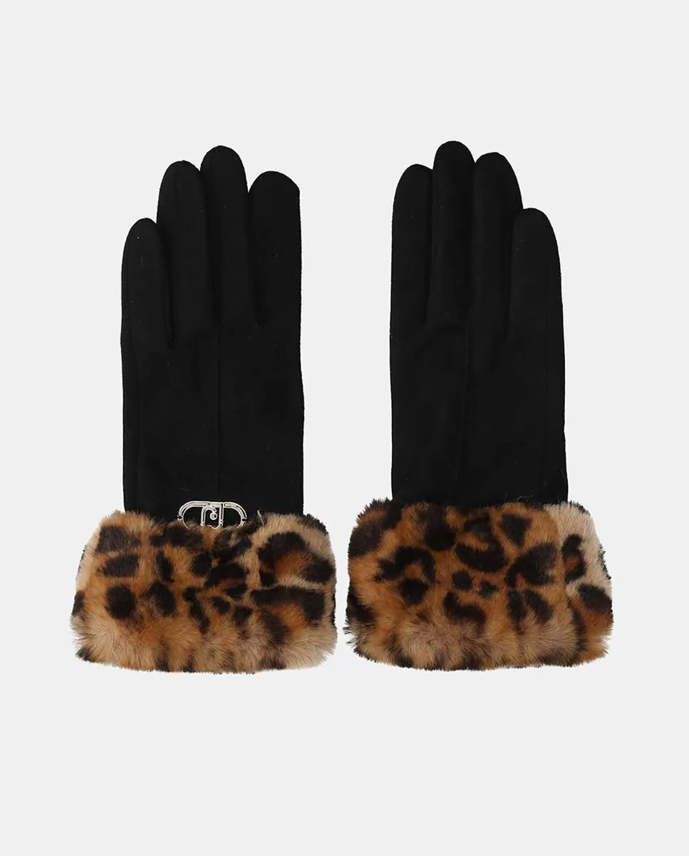 Перчатки из замши с меховым манжетом LIUJO, черный
Перчатки из замши с меховым манжетом LIUJO, черный