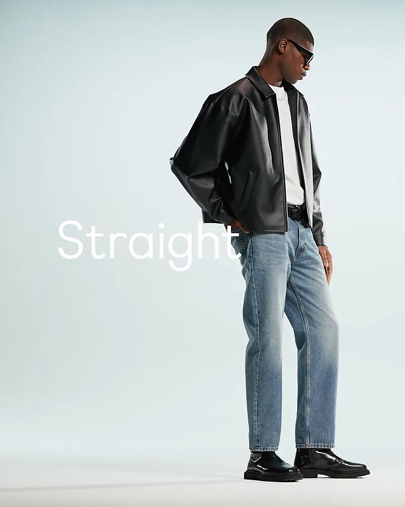 Mango – Джинсы светло-голубого цвета прямого свободного кроя.
Mango – Джинсы светло-голубого цвета прямого свободного кроя.