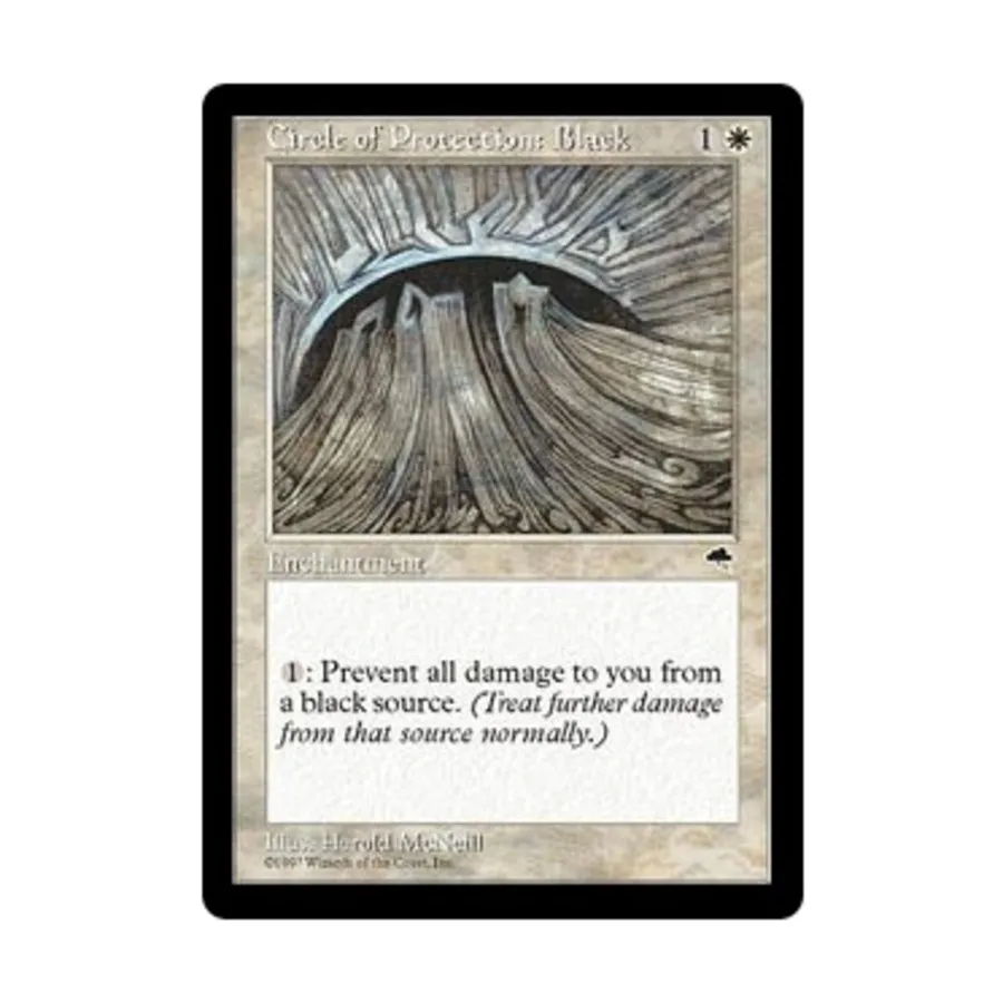 CCG Круг защиты: Черный (С), MTG - Tempest
CCG Круг защиты: Черный (С), MTG - Tempest