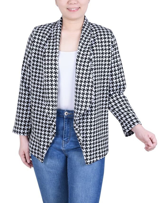 Куртка Petite с длинными рукавами из понте NY Collection, цвет Black White Houndstooth
Куртка Petite с длинными рукавами из понте NY Collection, цвет Black White Houndstooth