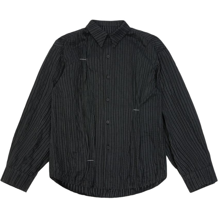 Полосатый узор Собранная рубашка ADER ERROR, черный
Полосатый узор Собранная рубашка ADER ERROR, черный