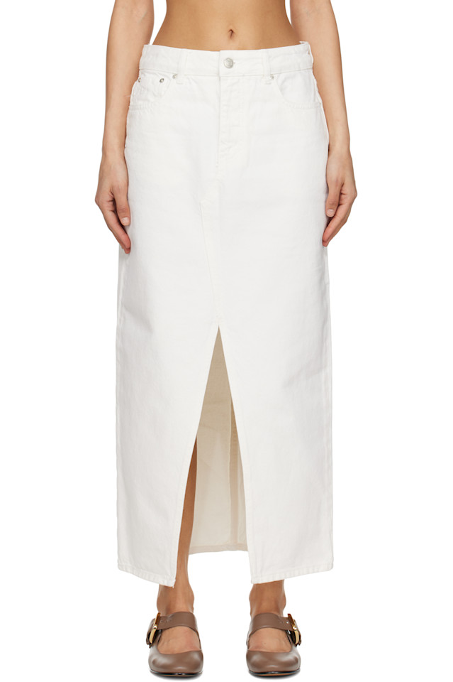 Слимонированная джинсовая макси-юбка Holzweiler, экрю
Слимонированная джинсовая макси-юбка Holzweiler, экрю