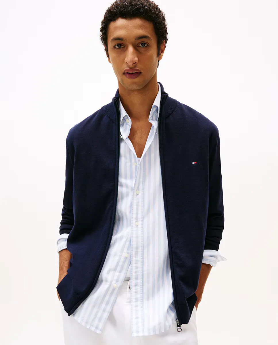 Мужской свитер на молнии Tommy Hilfiger, тёмно-синий
Мужской свитер на молнии Tommy Hilfiger, тёмно-синий