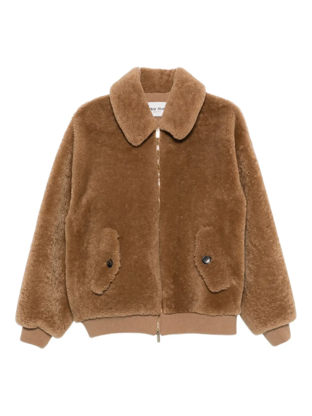 Куртка из овчины на молнии MIU MIU, нейтральный
Куртка из овчины на молнии MIU MIU, нейтральный