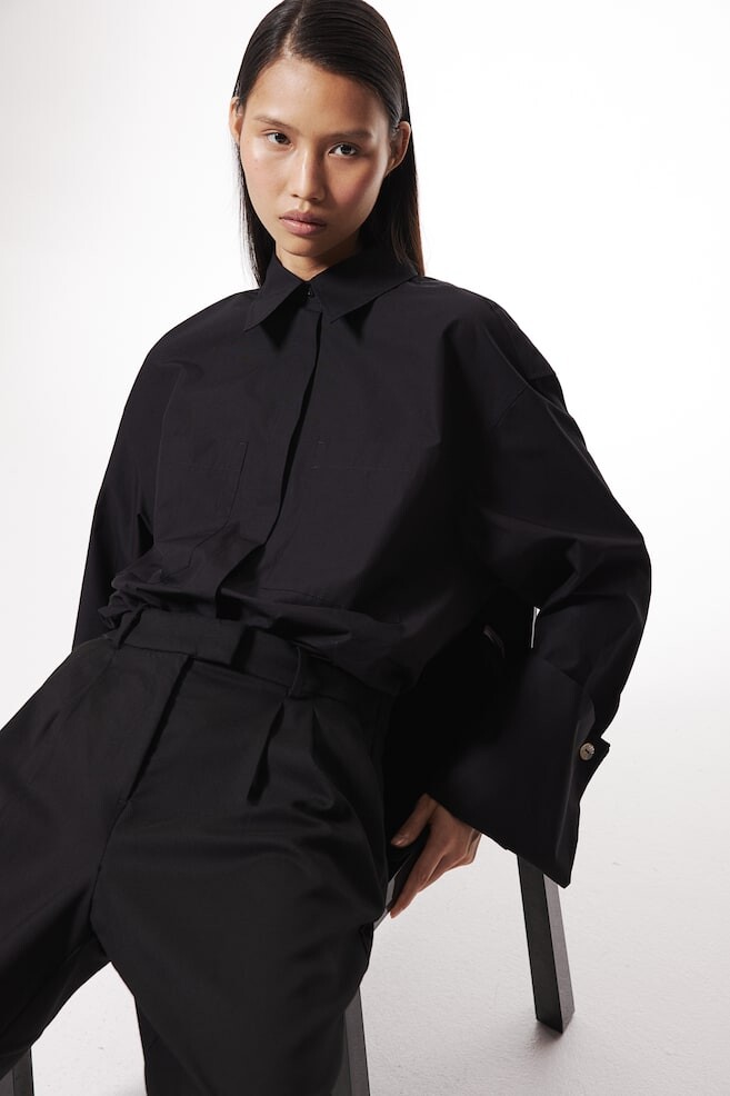 Брюки длиной 7/8 H&M, черный
Брюки длиной 7/8 H&M, черный