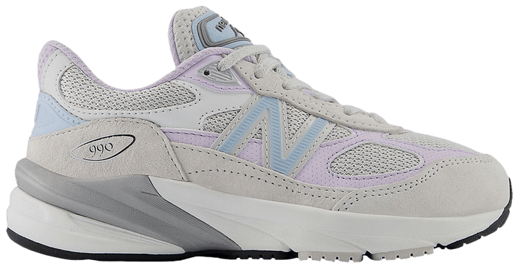 Кроссовки New Balance 990v6 Little Kid 'Grey Matter Bright Lavender', серый 
Кроссовки New Balance 990v6 Little Kid 'Grey Matter Bright Lavender', серый