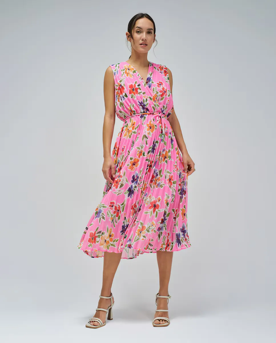 Плиссированное платье миди Salsa Jeans, розовый
Плиссированное платье миди Salsa Jeans, розовый