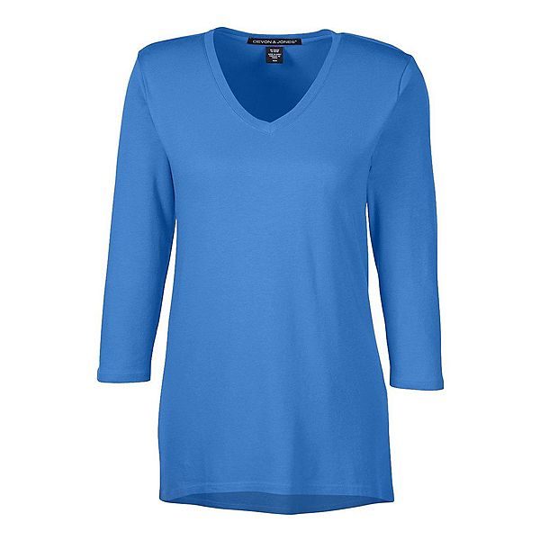 Женский топ с V-образным вырезом и длиной рукава до запястья Devon & Jones, French Blue
Женский топ с V-образным вырезом и длиной рукава до запястья Devon & Jones, French Blue