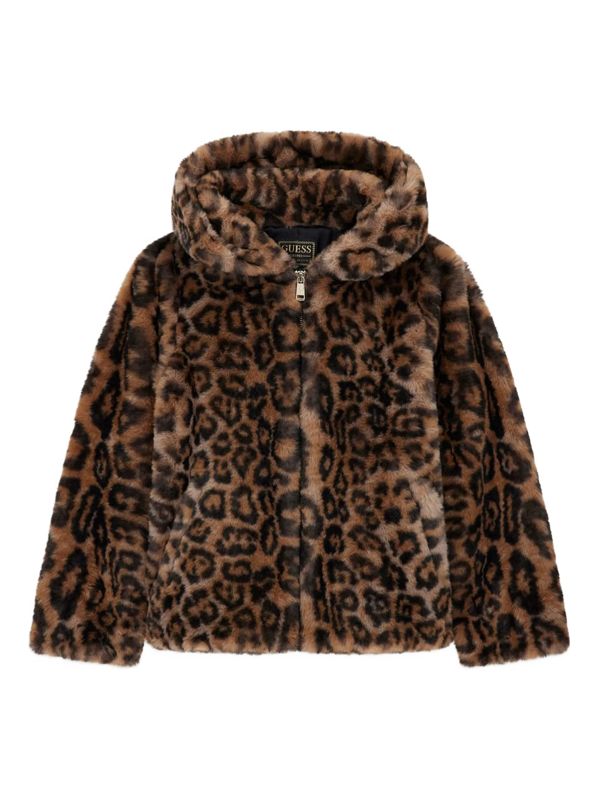 Куртка с капюшоном и леопардовым принтом Guess Kids, коричневый
Куртка с капюшоном и леопардовым принтом Guess Kids, коричневый