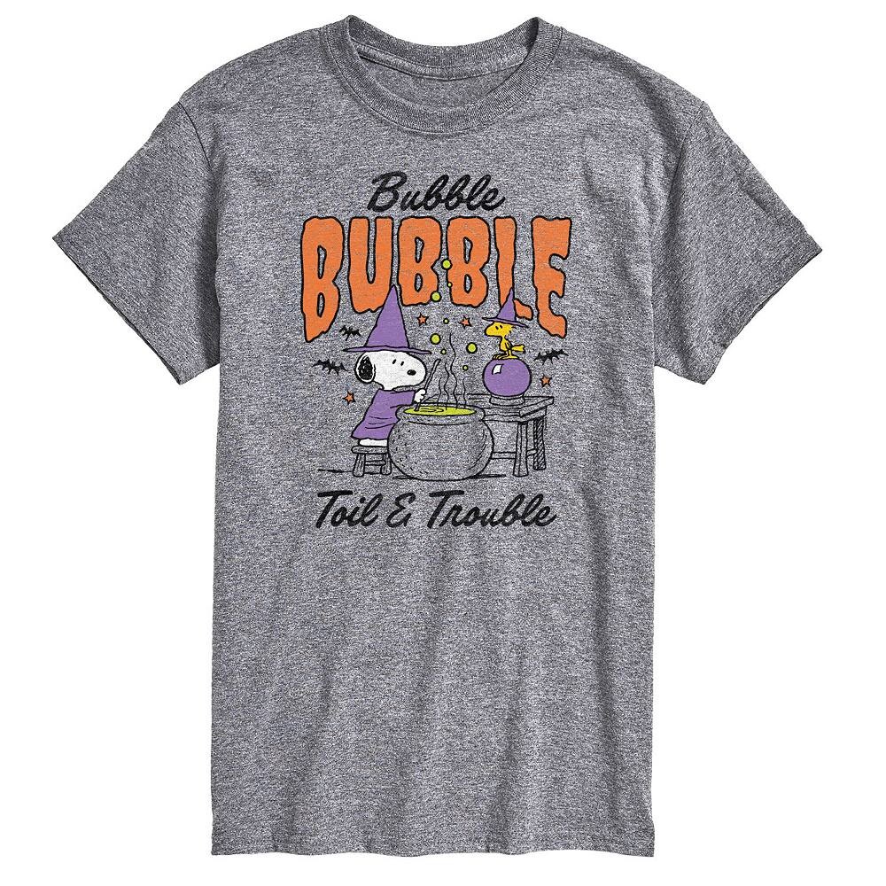 Мужская футболка с рисунком Peanuts Bubble, Bubble, Toil & Trouble Licensed Character, серый
Мужская футболка с рисунком Peanuts Bubble, Bubble, Toil & Trouble Licensed Character, серый