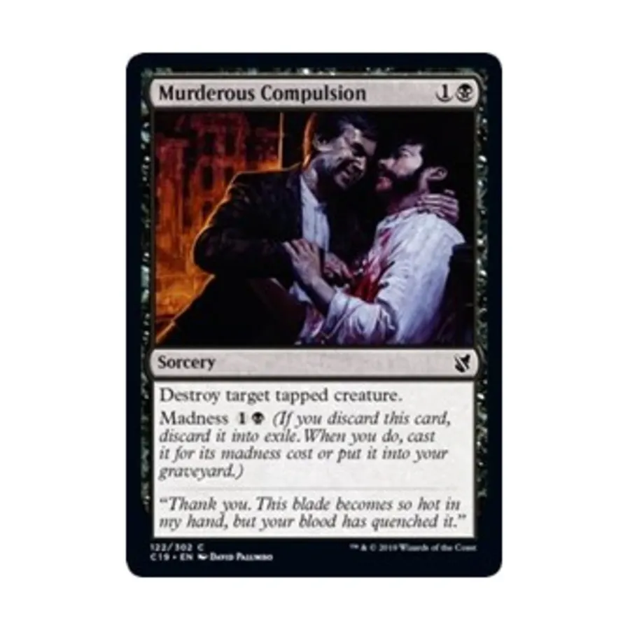 CCG Убийственное принуждение (С), MTG - Commander 2019
CCG Убийственное принуждение (С), MTG - Commander 2019